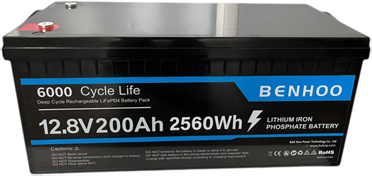 LiFePO4 Deep Cycle Battery 12.8V200Ah